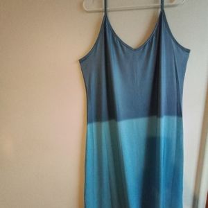 Women's Ombre Blue Cover-up (Large)
